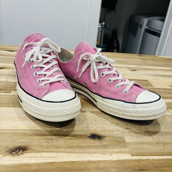 Converse Canvas Chuck Taylor All Star 70 Low Top Pink US Mens 11 Shoes Retro - Picture 1 of 12